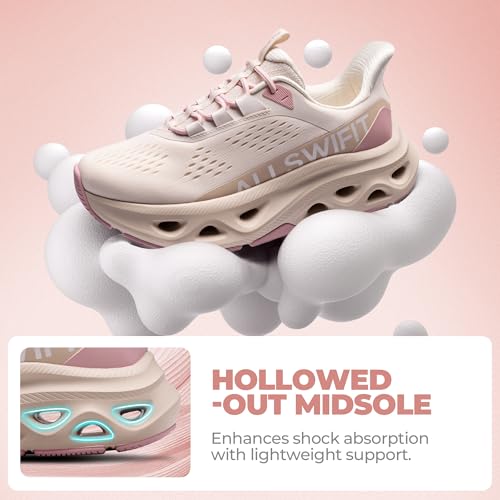 ALLSWIFIT Women's Slip On Walking Shoes Non Slip Cushioning Hands Free Comfort Workout Gym Athletic Casual Breathable Runn...