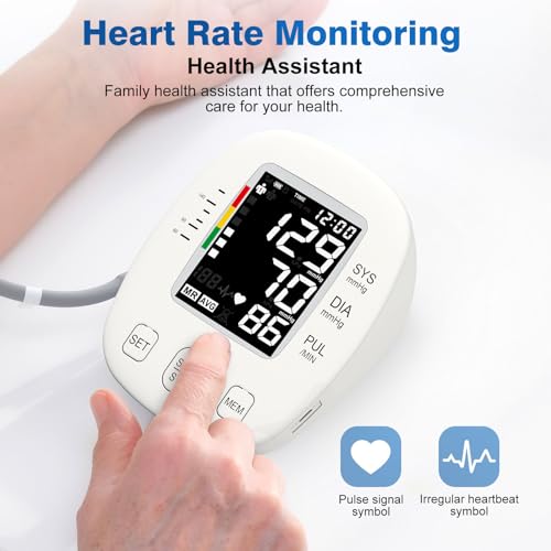Blood Pressure Monitors for Home use, Automatic Digital BP Machine, Adjustable Upper-Arm Blood Pressure Cuff(8.7'' -16....