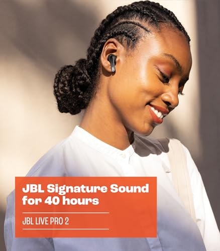JBL Live Pro 2 - True Wireless Noise Cancelling Earbuds, up to 40 Hours of Playback with Wireless Charging, 6 mics for Per...