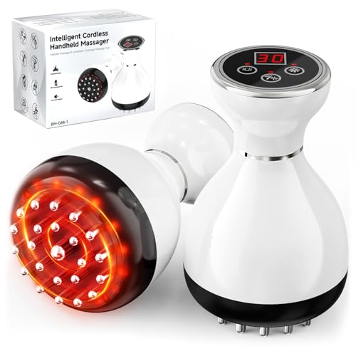 Lymphatic Drainage Massager & Anti Cellulite Massage Tool, Helps Reduce Stretch Marks & Cellulite, for Legs, Arms & Belly,...