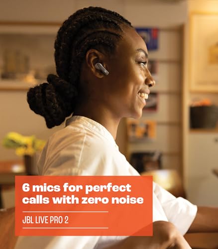 JBL Live Pro 2 - True Wireless Noise Cancelling Earbuds, up to 40 Hours of Playback with Wireless Charging, 6 mics for Per...
