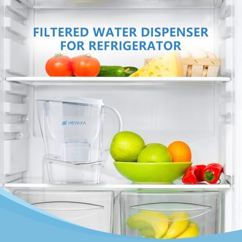 Water Filter Pitchers for Tap and Drinking Water, 10-Cup Capacity, BPA Free, Removes Chlorine, Lead, Forver Chemicals (Off-White)