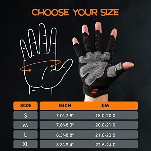 SueStar Workout Gloves for Men Women, Weight Lifting With Full Palm Protection, Excellent Grip, Ultra Breathable for Weigh...