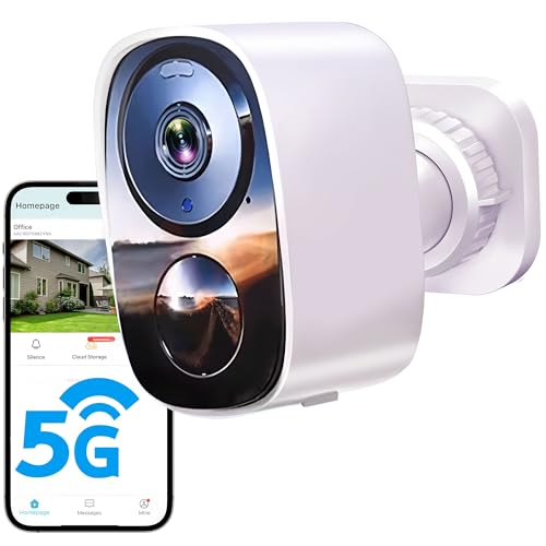 2025 Upgraded 2K Security Cameras Wireless Outdoor, Free Cloud Storage, 1-6 Months Battery Life, Waterproof, 2-Way Talk, A...