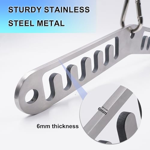 J Bryant Stainless Steel Double to Single Pulley Adaptor Plate for Cable Machine – Fitness Dual Pulley Connector with 3 Ca...