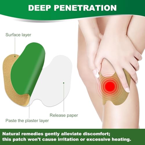 NisJedp Pain Relief Patches,36 Pcs Knee Pain Relief, Wormwood Relieving 12 Hour Long Lasting Relief of Joint Pains for Kne...