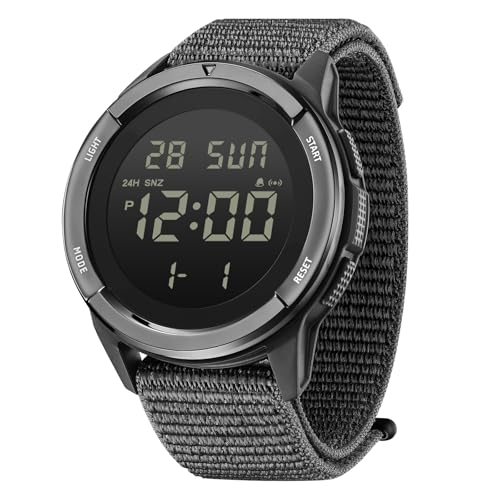 CakCity Digital Watch Military Watches for Men Black Tactical Sports Waterproof Men's Women's Wrist Watch with LED Backlig...
