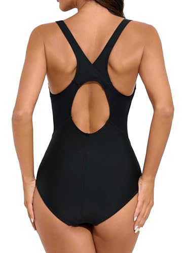 beautyin Women One Piece Athletic Lap Swimming Competition Racing Swimsuit