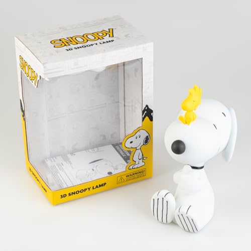 Grupo Erik Snoopy Lamp | Night Light  Kids Lamp  Desk Lamp  Mood Lights  Table Lamp | Snoopy Gifts  Snoopy Merchandise  Peanuts Snoopy  Gifts For Dog Lovers