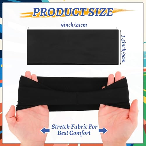 JATEBI 6 Pack Sports Headband and Arm Sleeves Sweatbands Cooling UV Sun Protection for Running Yoga Fitness Workout