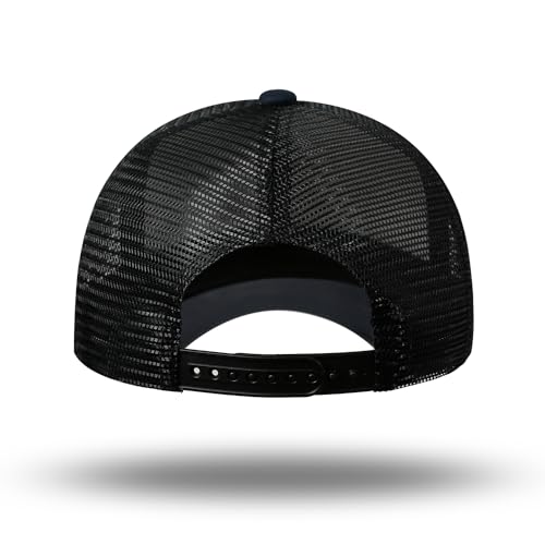 American Flag Trucker Hat - Snapback Hat, Baseball Cap for Men Women - Breathable Mesh Side, Adjustable Fit - for Casual Wear