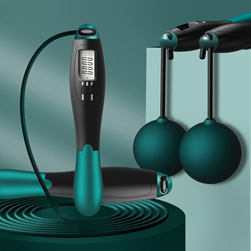 Weighted Skipping Rope With Precisions Counter Digital Counting Removable Jump Rope For Adult Indoor Outdoor Exercise