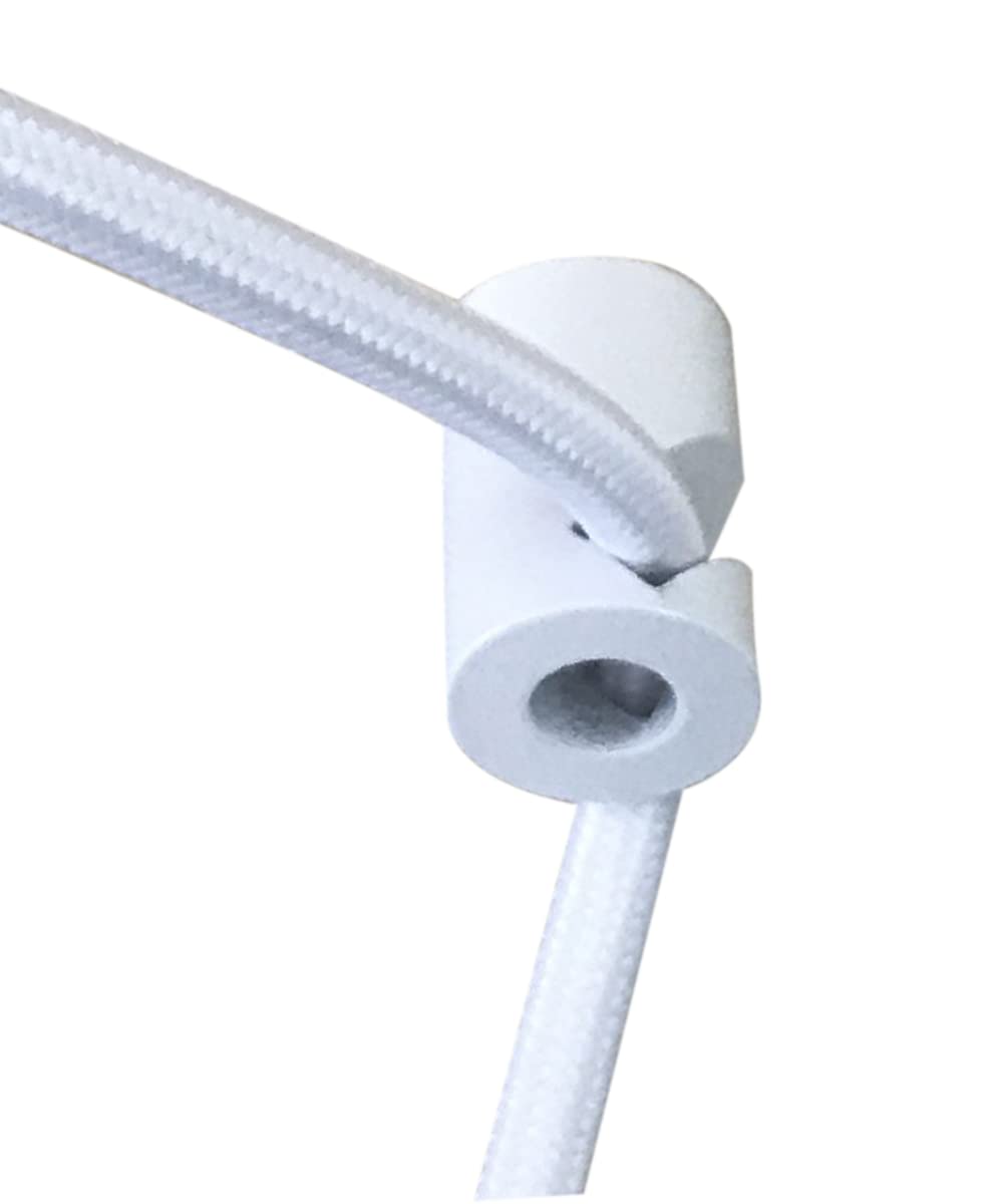 Homeconcept 2 Light Plug-In Pendant, 16 White With Diffuser, Model Sdw131611Flwh, Shantung Material