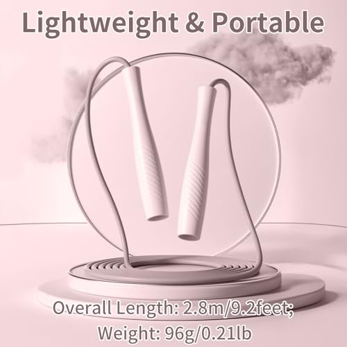 Jump Ropes Kids, Adjustable Children Jump Rope with ABS Handles and PVC Rope for Child Student Toddler