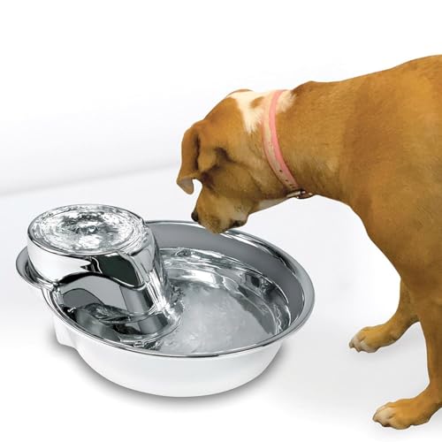 Pioneer Pet Stainless Steel Fountain Raindrop Design
