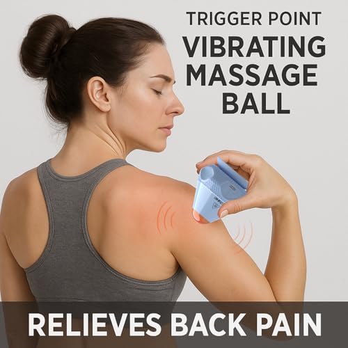 Asinhe Vibrating Massage Ball with Heat & Suction Cup, Self-Massage Tool for Deep Tissue Muscle Relief, Hands-Free Physio ...
