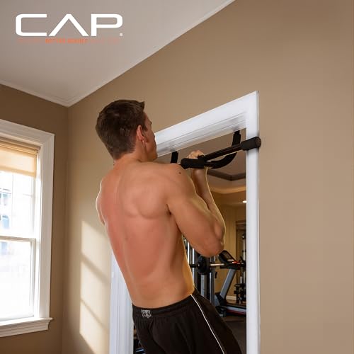 CAP Barbell Xtreme Doorway Pull-Up Bar | Portable Door Frame Chin-Up & Push-Up Bar for Home Gym | 300 lb Capacity Calisthe...
