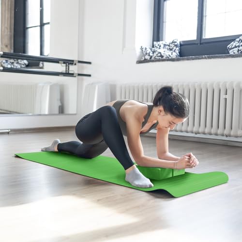 BalanceFrom 7-Piece Yoga Set with 71x24x0.5 Inches Extra Thick Mat and Carrying Sling – Includes 2 Blocks, Stretch Strap, ...