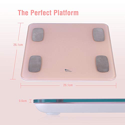 himaly Body Fat Scale Smart BMI Scale Digital Bathroom Wireless Weight Scale, Body Composition Analyzer with Smartphone Ap...