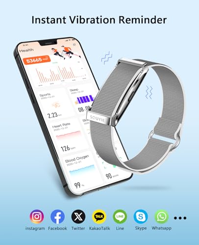 Smart Bracelet for Men Women, Health Activity Fitness Trackers, 24H Sleep Tracker, 24/7 Continuous Heart Rate/Blood Pressu...