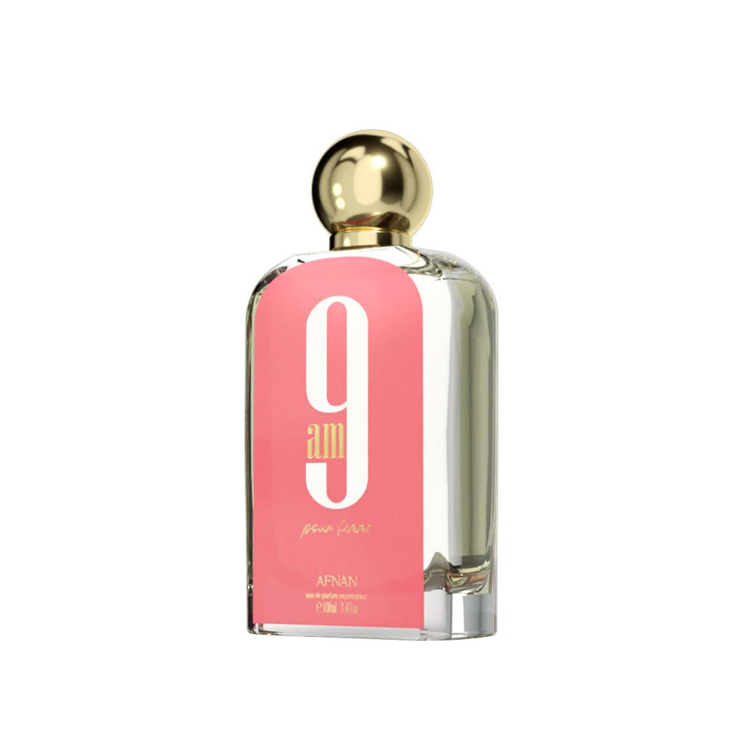 Afnan 9 AM Pour Femme Eau De Parfum, 3.4 Fl. Oz