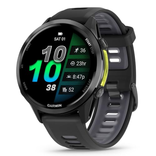 Garmin Forerunner 970 (Carbon Gray DLC Titanium/Translucent Black) Premium GPS Running & Triathlon Smartwatch - Bundle wit...
