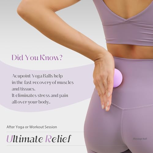 SUBCULTUREPICK Massage Lacrosse Balls for Myofascial Release,Yoga Deep Tissue Massage,Trigger Point Therapy and Foot Plant...