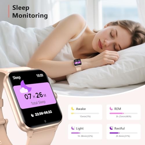 Blackview 2026 Fitness Tracker (Answer/Make Calls), Smart Watch for Men and Women with Heart Rate/SpO2/Sleep Monitor/2 Str...
