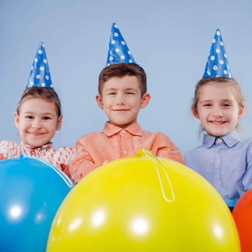 30Pcs Premium 18 inches Heavy Duty Punch Balloons with Rubber Bands, 12 colors, Odorless Punching Balloon Toy For Birthday...