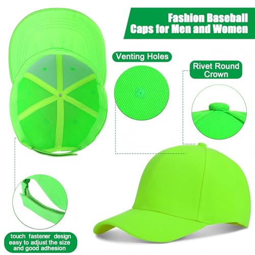 Geyoga 15 Pieces Baseball Cap Bulk Adjustable Size Plain for Men Women Blank hat for Running Workouts and Outdoor Activities