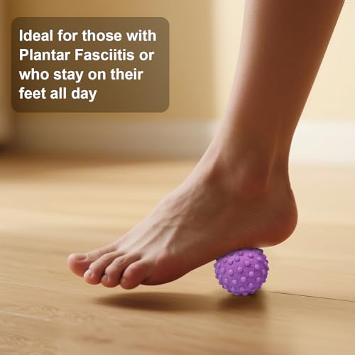 Foot Massage Ball Myofascial Release, Pain Relieve from Plantar Fasciitis, Massage Tool for Tight Muscles and Sore Feet, R...