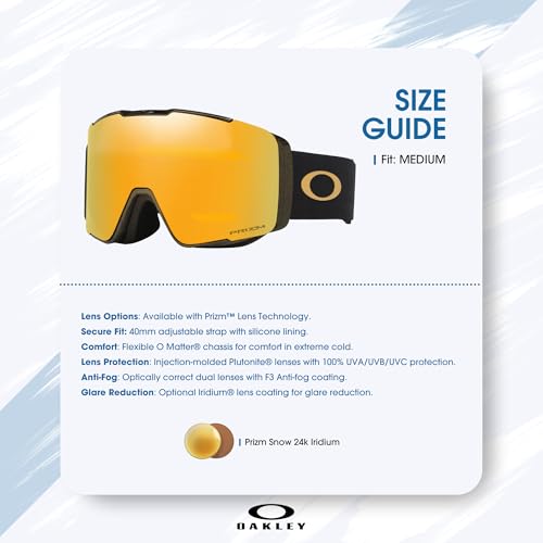 Oakley Line Miner Pro Ski Goggles For Men For Women Microfiber Cloth Bag + BUNDLE with Care Kit