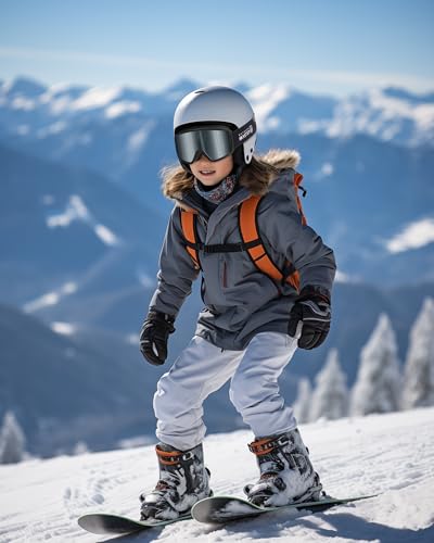 OutdoorMaster Kids Ski Goggles OTG Snowboard Goggles with 100% UV Protection Kids Snow Goggles for Boys Girls Toddler