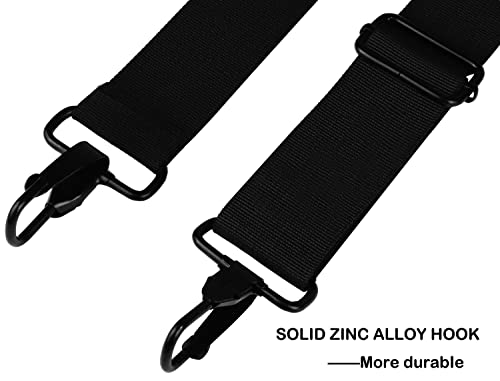 Universal Replacement Laptop Shoulder Strap, Durable 55" Adjustable Comfortable Belt with Metal Hooks for Briefcase, Compu...
