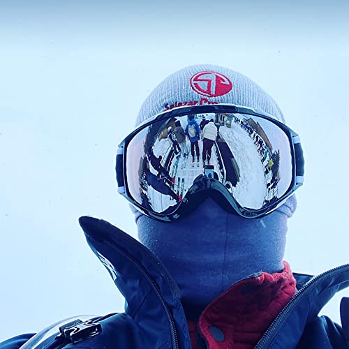 findway Ski Goggles OTG - Over Glasses Snow/Snowboard Goggles for Men, Women & Youth - 100% UV Protection