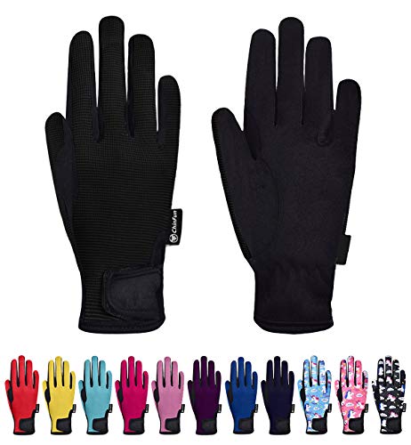ChinFun Horse Riding Glove Equestrian Gloves Kids for Boys Girls Horseback Riding Gloves Grip for Youth Children Riding Sp...