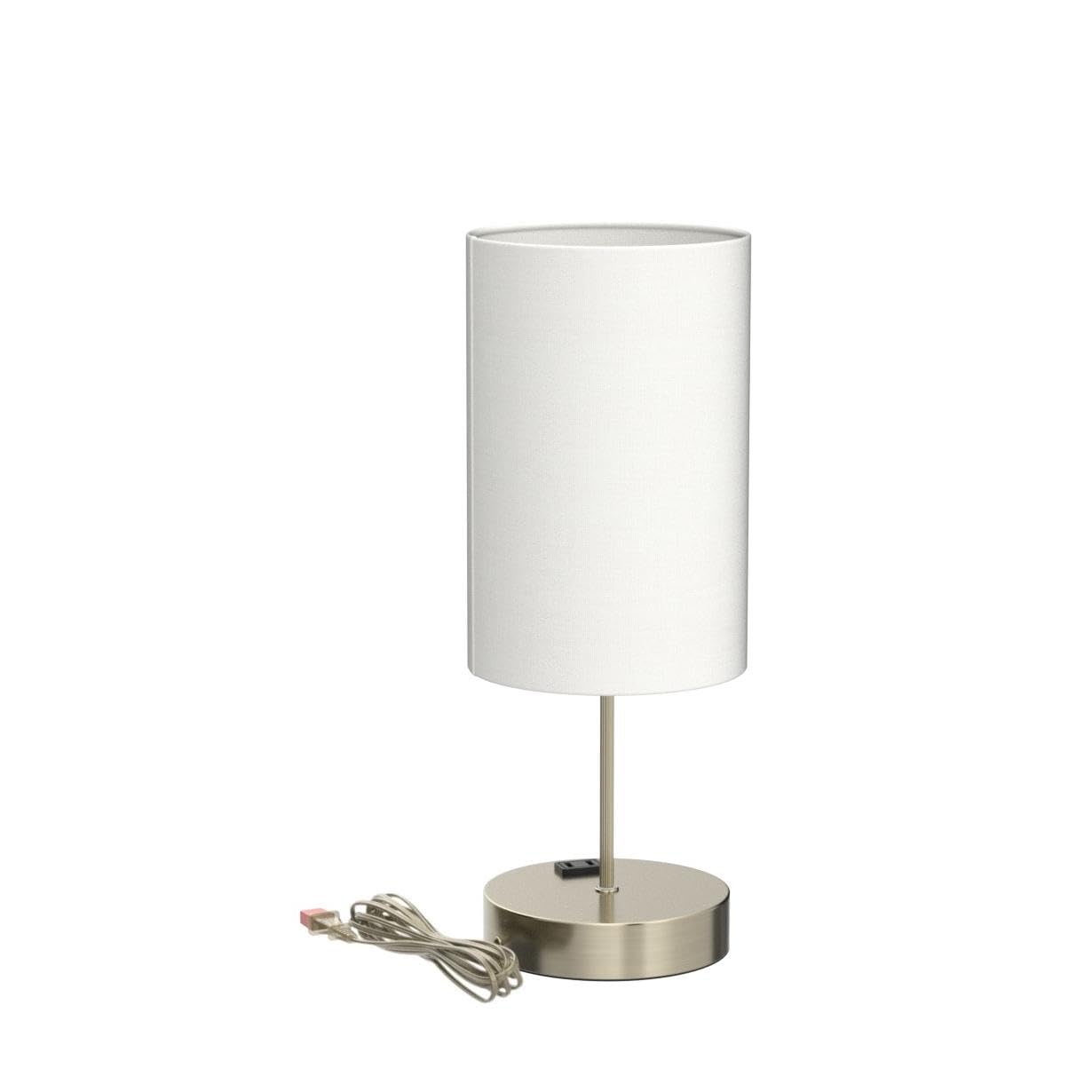 Brightever Touch Control Table Lamps, 3-Way Dimmable, 2 USB Ports & AC Outlet, 2 Packs, White, Model ST0001-WH