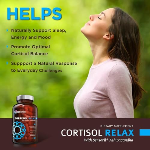 OmniBiotics Cortisol Supplement for Women and Men - High Cortisol Manager with Ashwagandha, L-Theanine, Magnolia Extract, ...