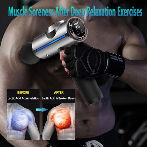 ZEOEZHBI Christmas Gift for Women/Men/Dad/Mom, Percussion Massage Gun, Deep Tissue Back Massage for Athletes for Pain Reli...