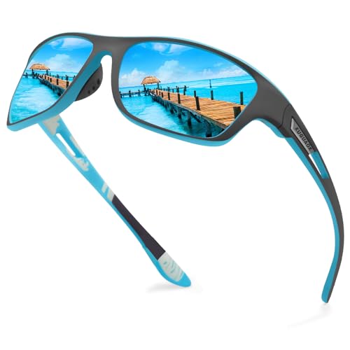 KUGUAOK Polarized Sports Sunglasses for Men Driving Cycling Fishing Sun Glasses 100% UV Protection Goggles