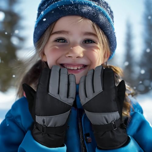 MAGARROW Kids Winter Warm Gloves Windproof Water-Resistant Snow Boys Girls Sport Gloves