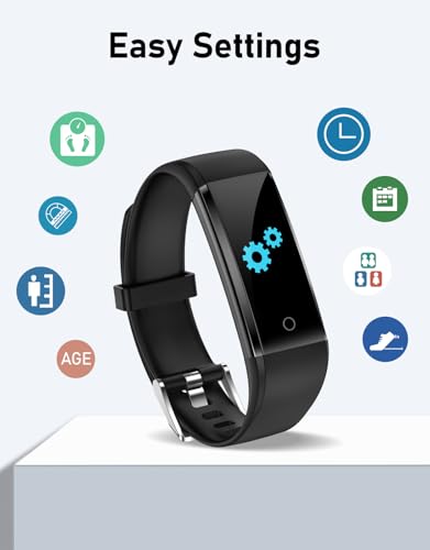 GRV No Bluetooth Pedometer Watch Fitness Tracker No Phone Needed, Step Counter Calories/Sleep Tracker for Walking Running ...