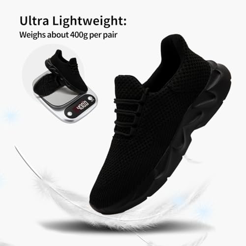 DLWKIPV Barefoot Shoes Men Wide Toe Box Running Zero Drop Grounding Non Slip Sports Trail Athletic Footwear Walking Workou...