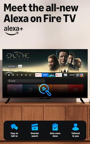 Amazon Fire TV 50" 4-Series (newest model), 4K Ultra HD smart TV with Alexa Remote, HDR10+, fast processor, Dolby Audio, A...