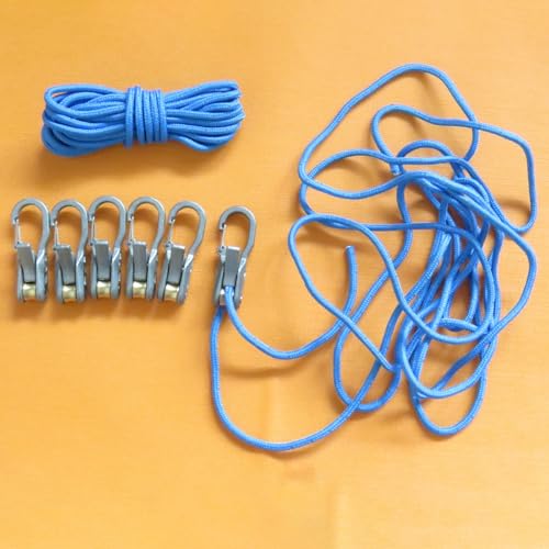 Pinenalo Rope with Roller Tensioner for Easy and Secure Tying, 6-Pack Paracord Adjusters, Camping and Boating Tie-Down Too...