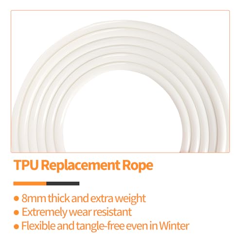 Stainless Steel Handle 2LB Weighted Jump Rope for High-Intensity Workout Fitness, Tangle-Free Ball Bearing Speed Jump Rope...