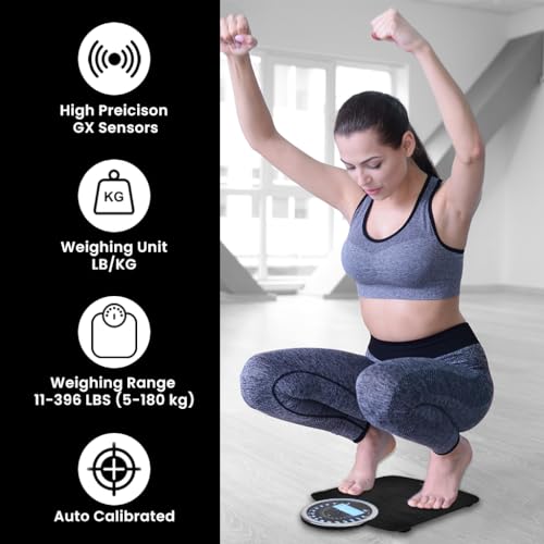EILISON Highly Advance 2-in-1 Digital & Analog Weighing Scale for Body Weight-400lbs, 4 High Precison GX Sensor Accurate, ...