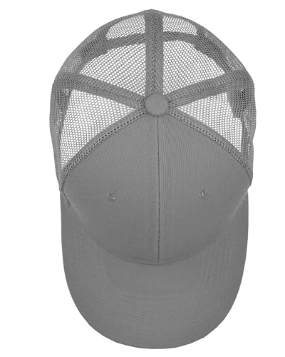 Gelante Mesh Trucker Baseball Cap Snapback Hat Structured Front Panel