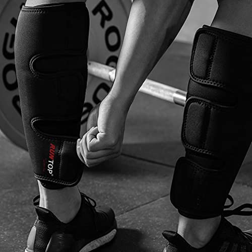 RUNTOP Shin Sleeves Guards for Rope Climbing Deadlifting Weightlifting Powerlifting Cross Fitness Training Box Jumping Leg...