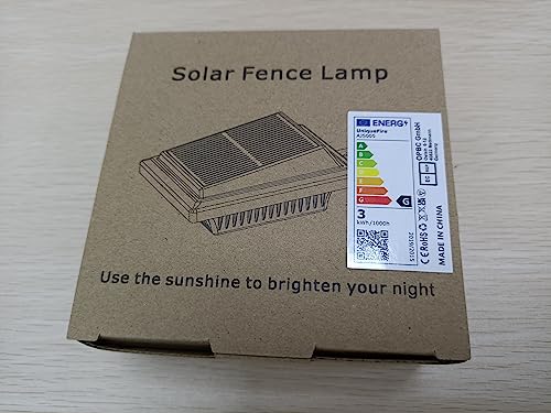 Billion Duo Solar Gutter Lights, 40 Led Waterproof Deck Lights, 4Pack Black, Warm White Light, Model 4Stk Hnb For Outdoor Decor